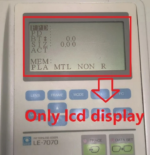 Compatible Replacement LCD Screen for Santinelli Nidek LE-7070 Edging Machine